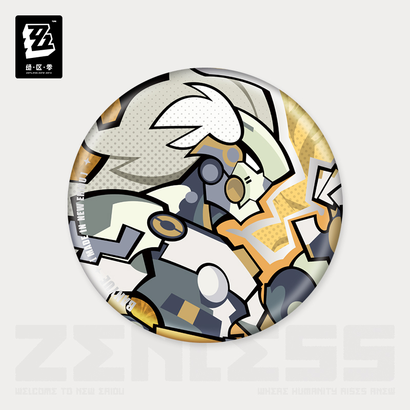 Pre-Order Zenless Zone Zero - New Eridu Series Chibi Badge: Krampus Compliance Authority