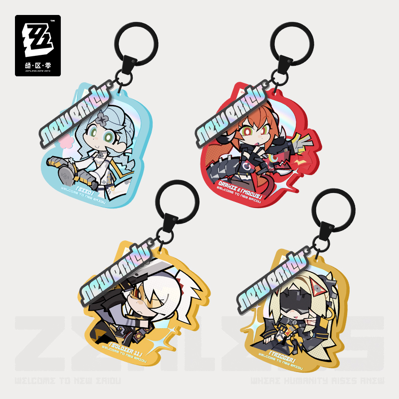 Pre-Order Zenless Zone Zero - New Eridu Series Chibi Acrylic Keychain: Obol Squad