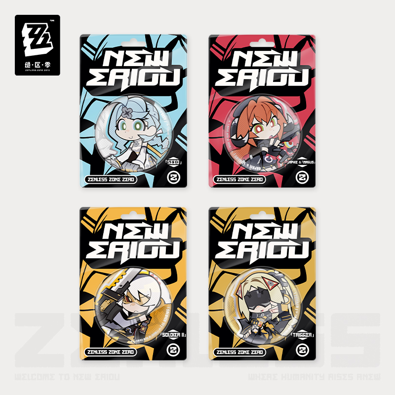 Pre-Order Zenless Zone Zero - New Eridu Series Chibi Tinplate Badge: Obol Squad