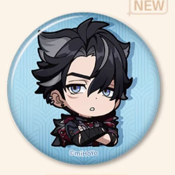 Genshin Impact Fontaine Character Chibi Badges