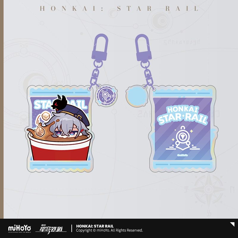 Pre-Order Honkai: Star Rail -  Delicious Enjoyment Series Chibi  Emoticons Acrylic Keychian-