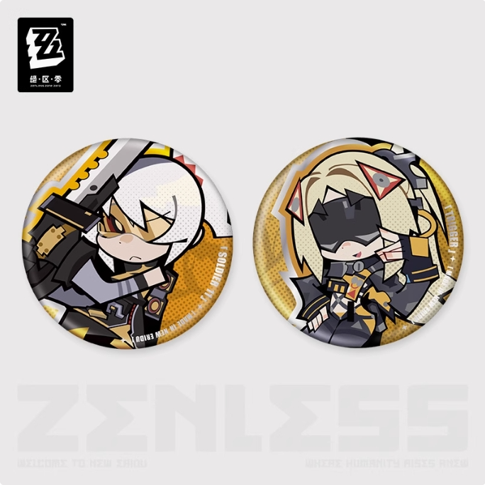 Pre-Order Zenless Zone Zero - New Eridu Series Chibi Tinplate Badge: Obol Squad