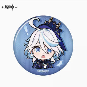 Genshin Impact Fontaine Character Chibi Badges