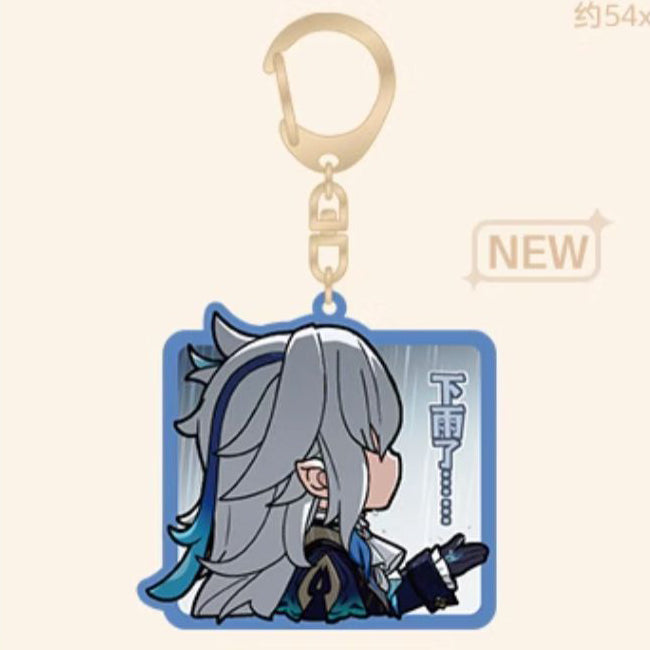 Genshin Impact Fontaine Character Chibi Keychains