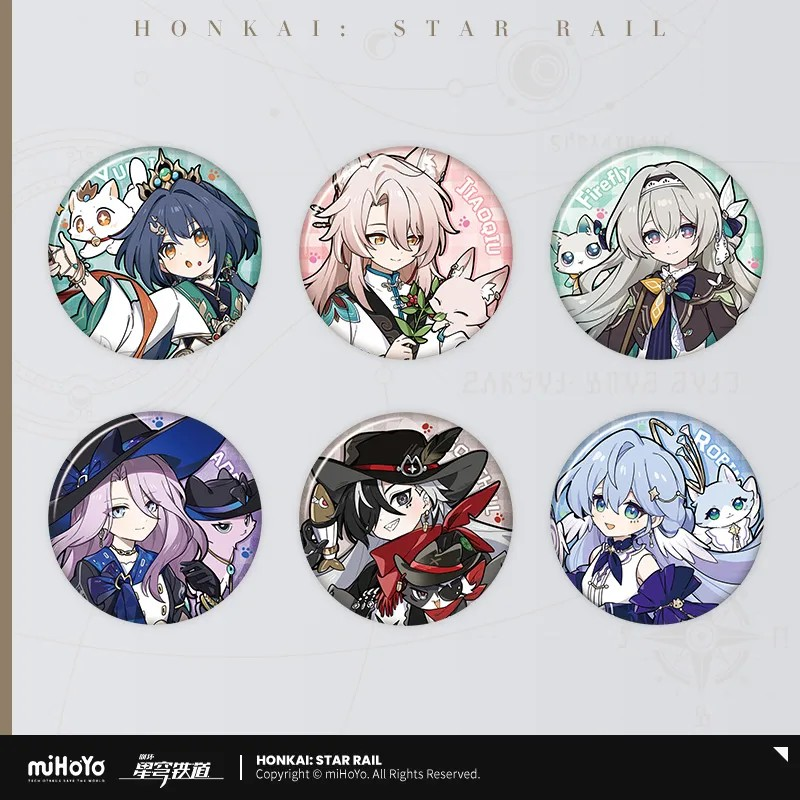 Honkai: Star Rail - Little Cat Series Tinplate Badge