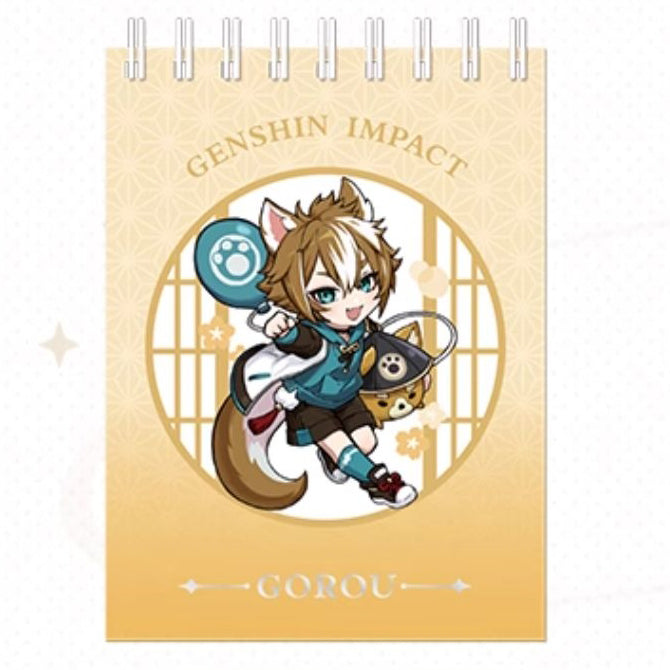 Genshin Impact - Outing Theme Series Chibi Character Coil Notebook