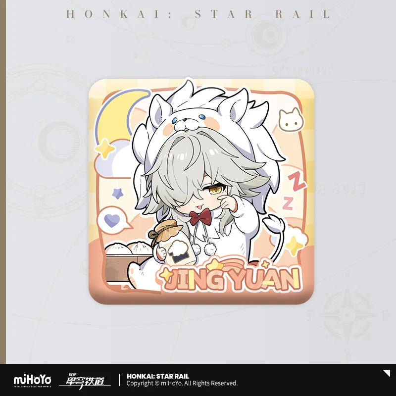 Pre-Order Honkai: Star Rail - Boys' Dormitory Series Chibi Character Square Badge