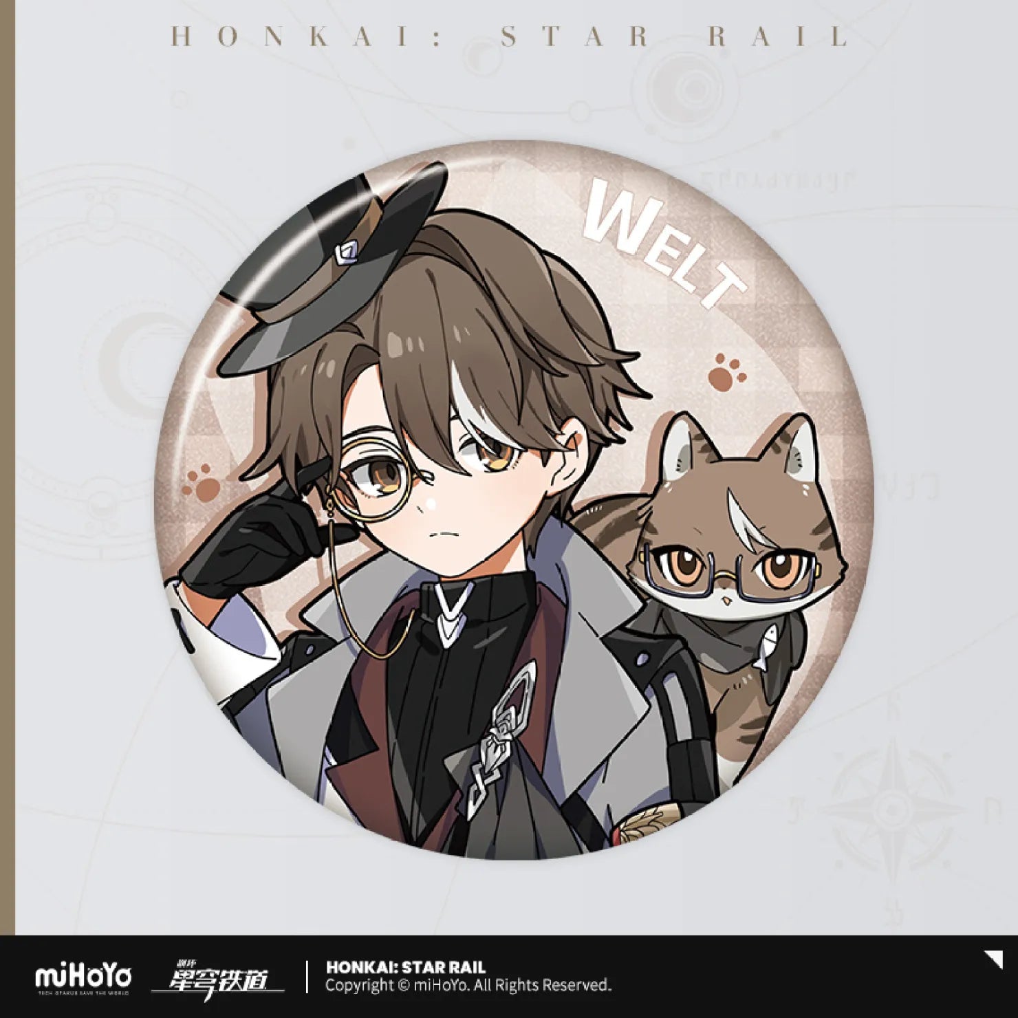Honkai: Star Rail - Little Cat Series Tinplate Badge