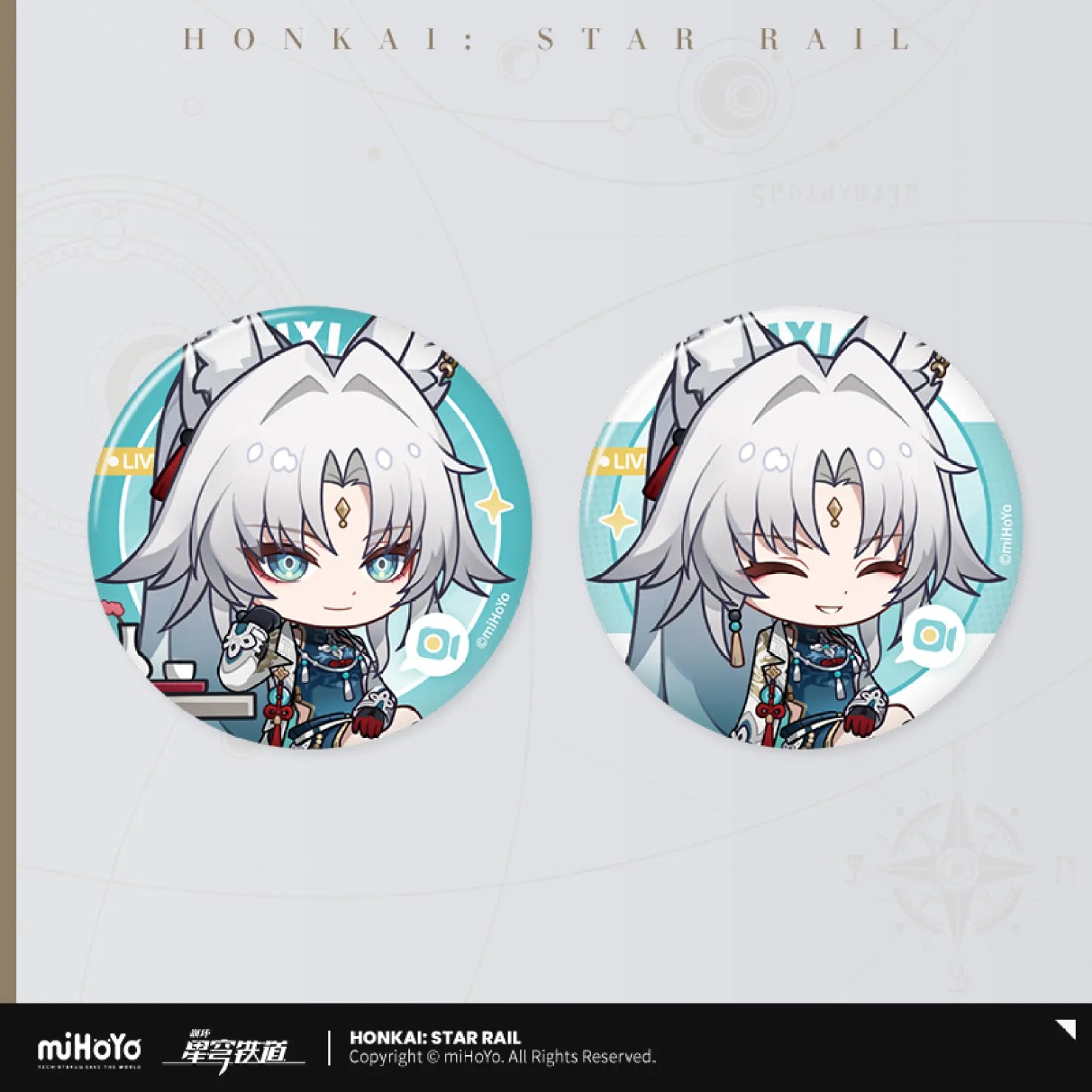 Honkai: Star Rail - Owlbert's Reception Room Series Badge Set