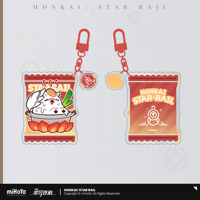 Pre-Order Honkai: Star Rail -  Delicious Enjoyment Series Chibi  Emoticons Acrylic Keychian-