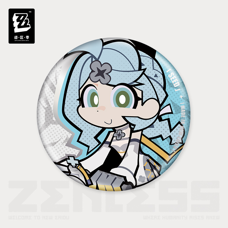 Pre-Order Zenless Zone Zero - New Eridu Series Chibi Tinplate Badge: Obol Squad