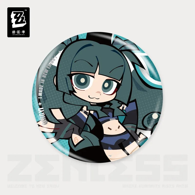 Zenless Zone Zero - New Eridu Series Chibi Tinplate Badge: Criminal Investigation Special Response Team