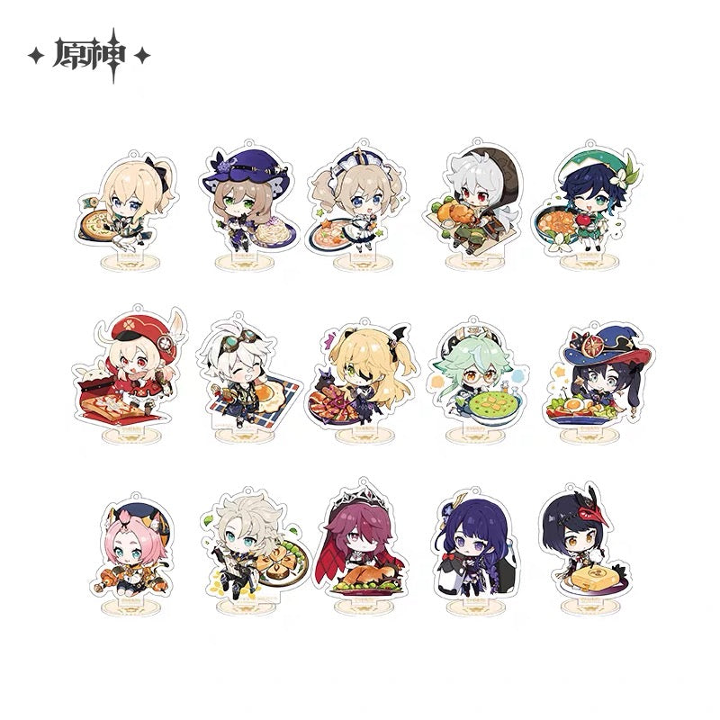 Genshin Impact Delicious Party Character Chibi Acrylic Standees