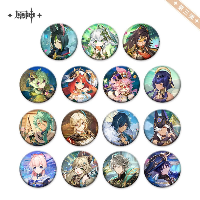 Genshin Impact Theme Character Badges Vol.1.5
