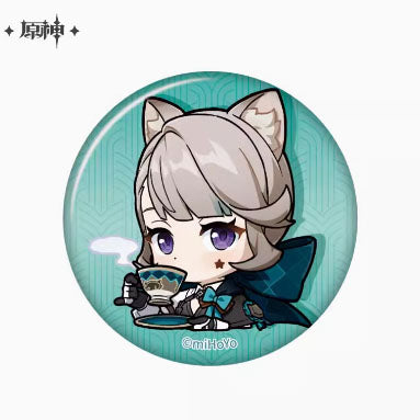 Genshin Impact Fontaine Character Chibi Badges