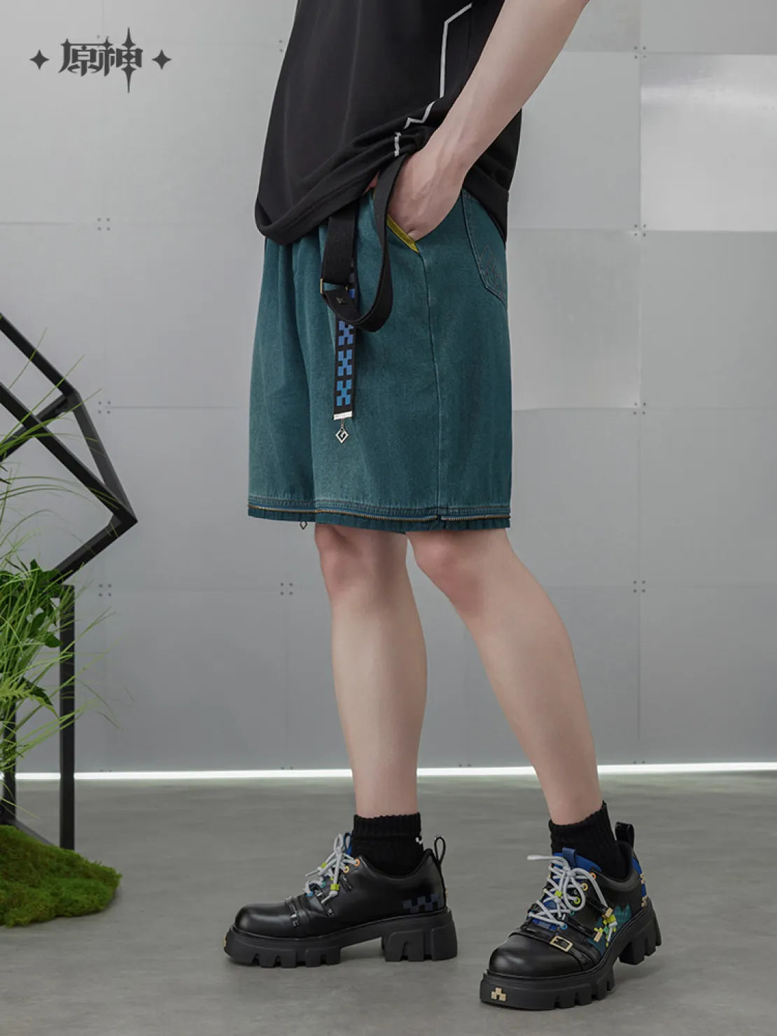 Pre-Order Genshin Impact - Kinich Theme Impression Series Convertible Worker Jeans