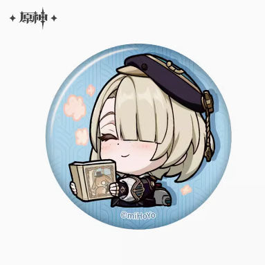 Genshin Impact Fontaine Character Chibi Badges
