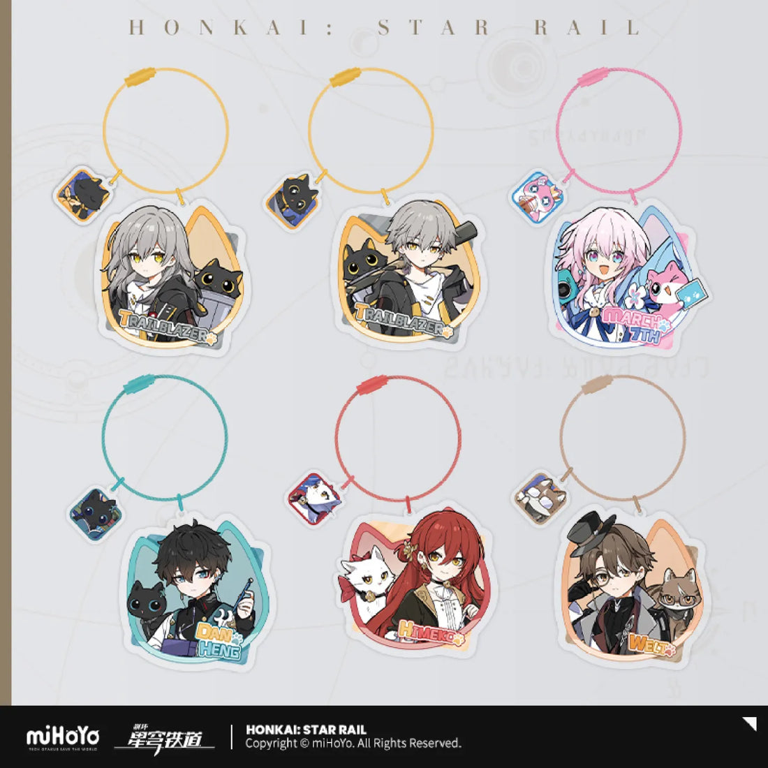 Honkai: Star Rail - Little Cat Series Acrylic Keychain