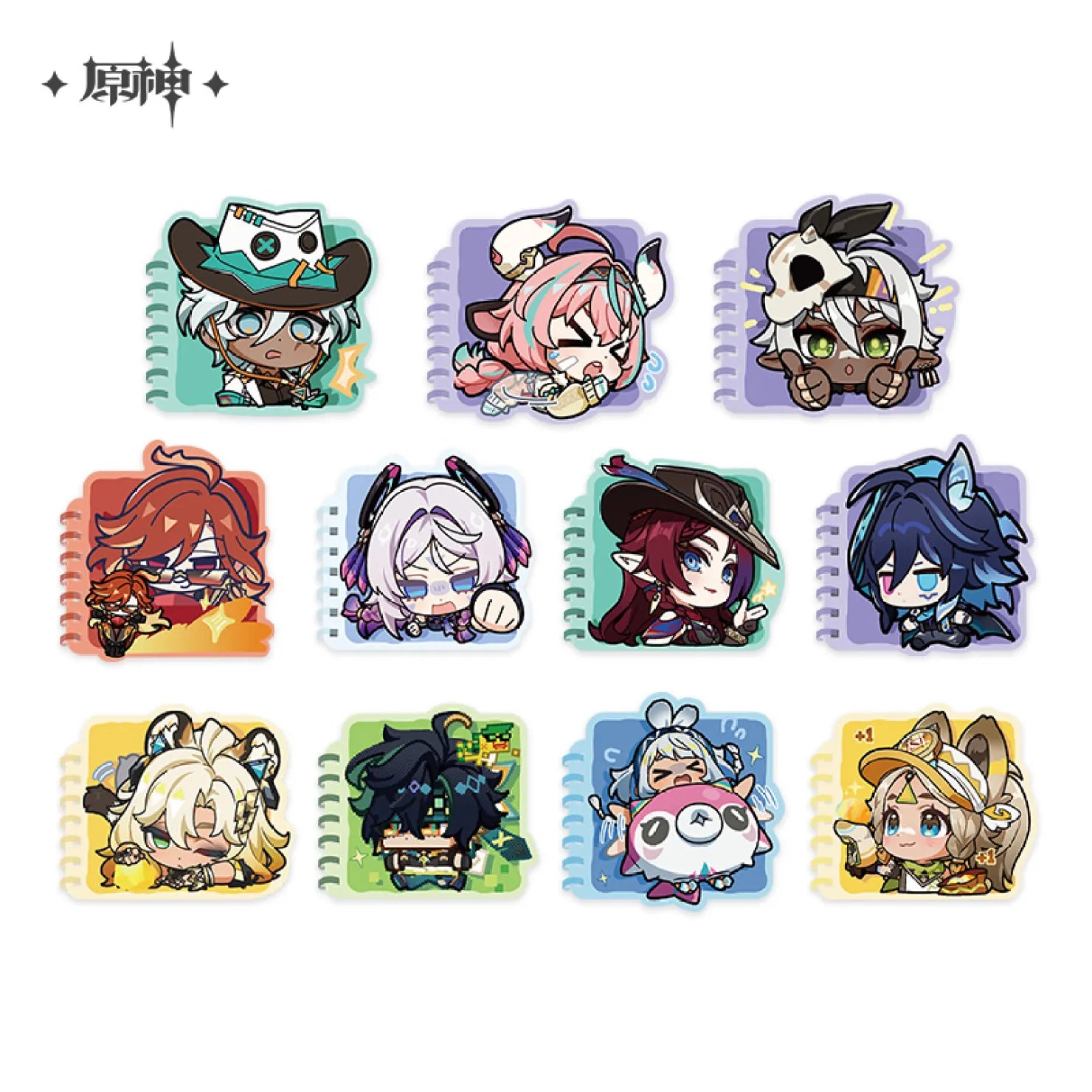 Genshin Impact - Natlan Chibi Emoji Series Notebook