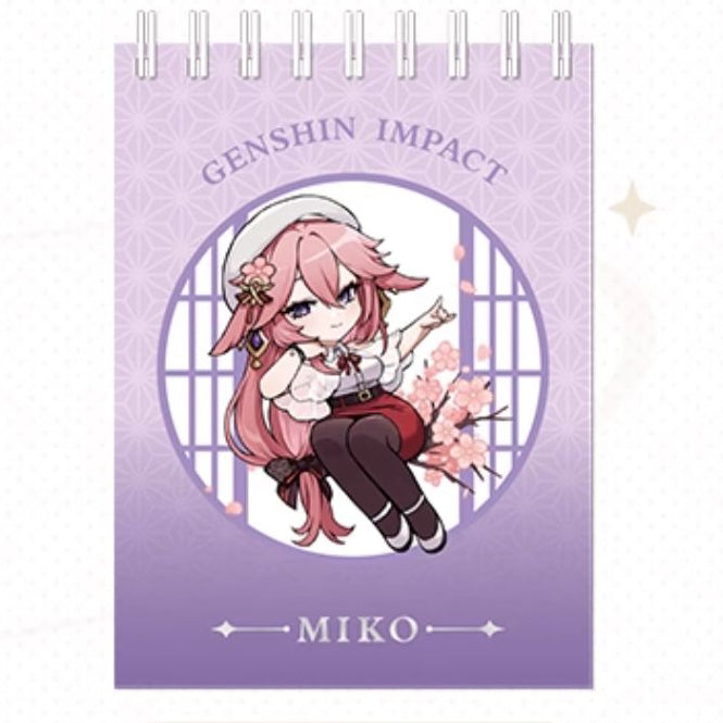 Genshin Impact - Outing Theme Series Chibi Character Coil Notebook
