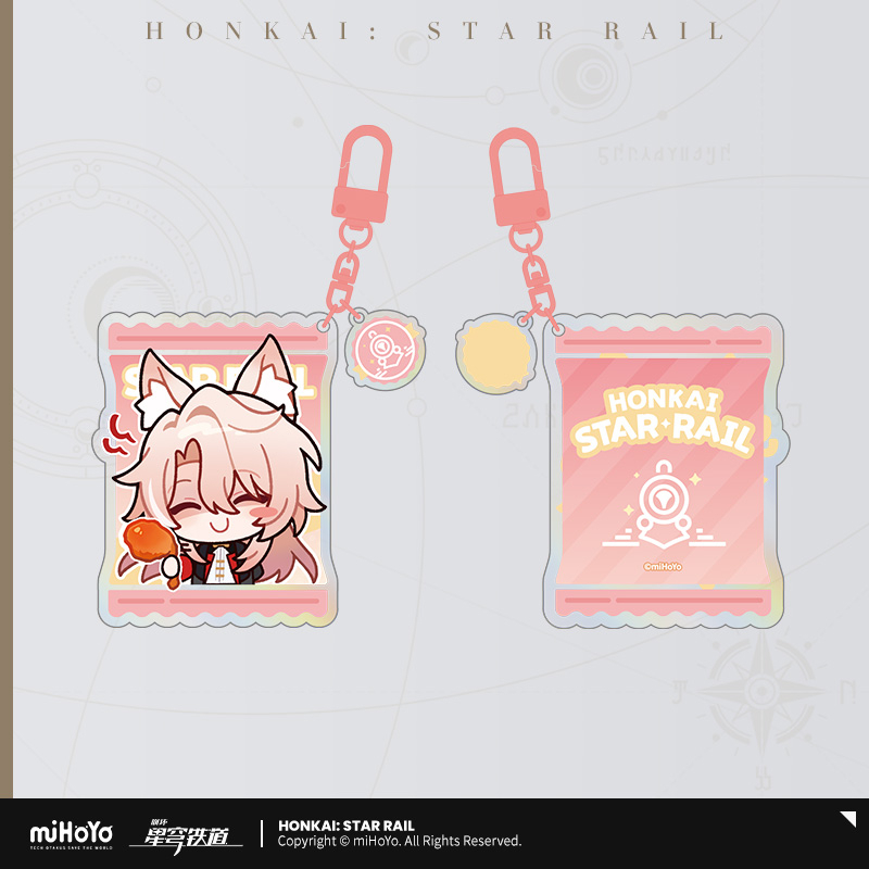 Pre-Order Honkai: Star Rail -  Delicious Enjoyment Series Chibi  Emoticons Acrylic Keychian-