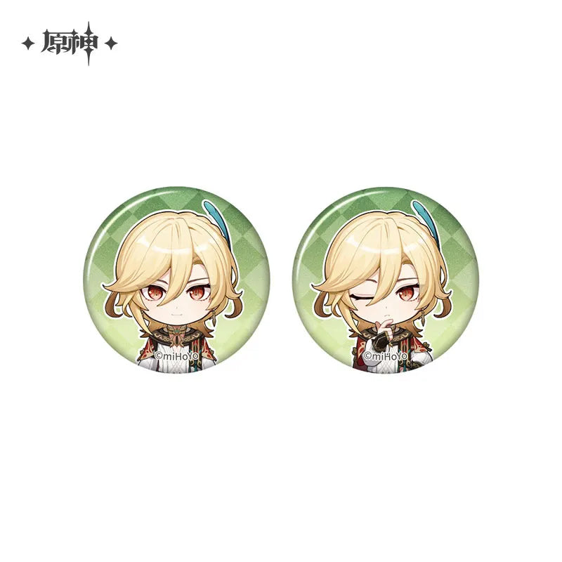 Genshin Impact - The Snapshot of a Jade-Covered Screen Series Mini Badges Set