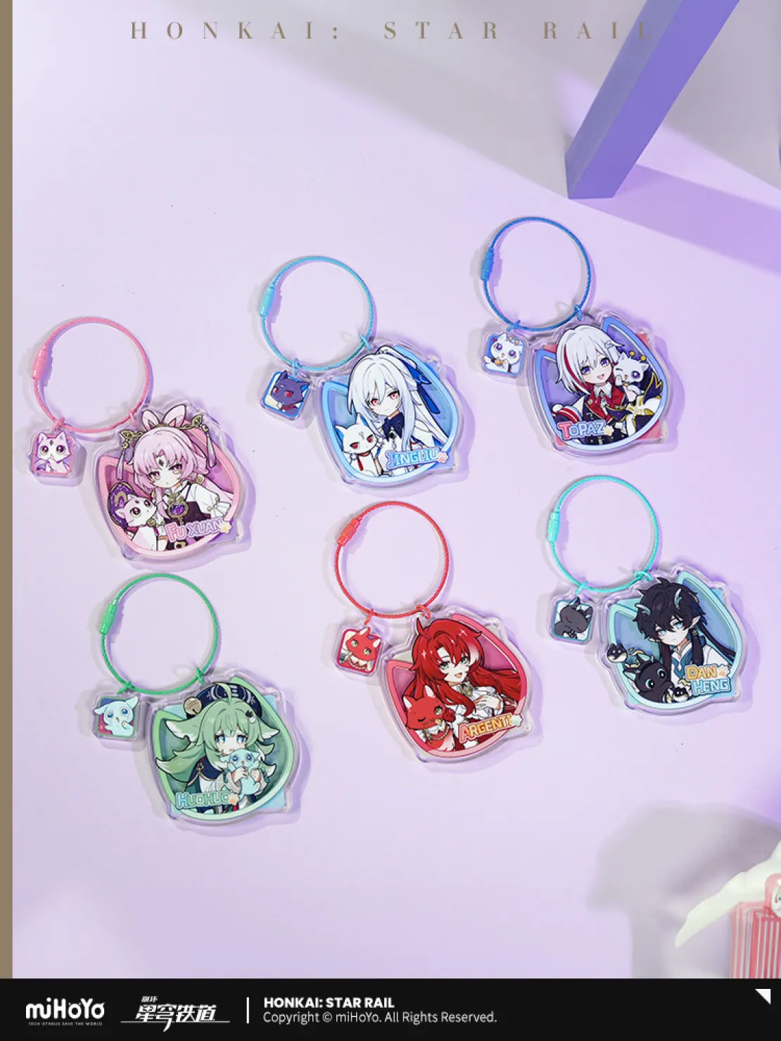 Honkai: Star Rail - Little Cat Series Acrylic Keychain