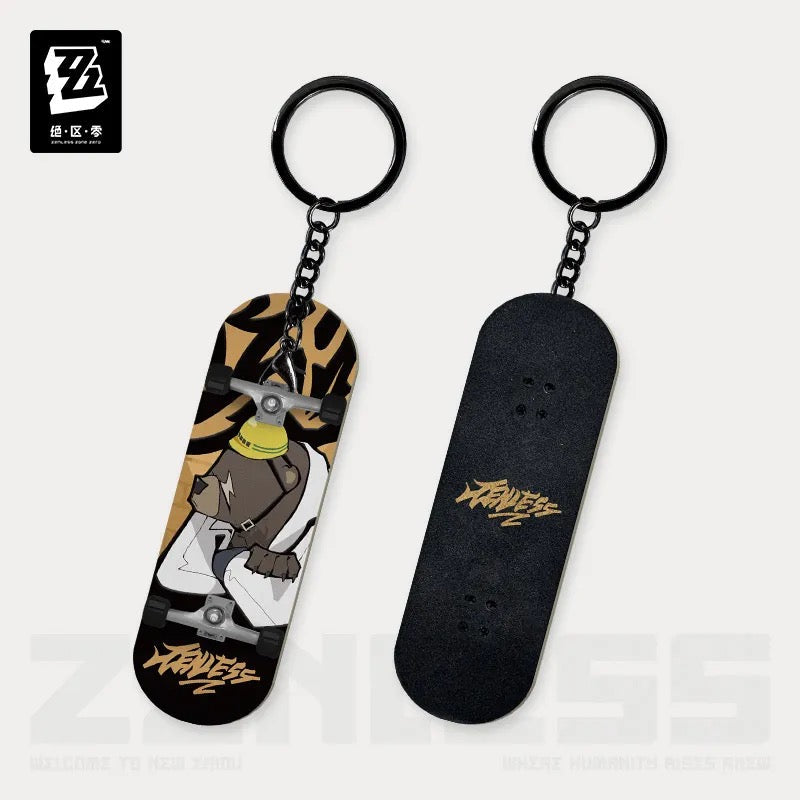 Zenless Zone Zero - New Eridu Series Chibi Finger Skateboard Keychain : Belobog Heavy Industries