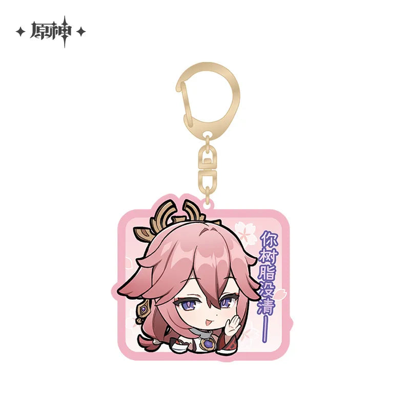 Genshin Impact - Inazuma Chibi Character Acrylic Keychain Ver.2