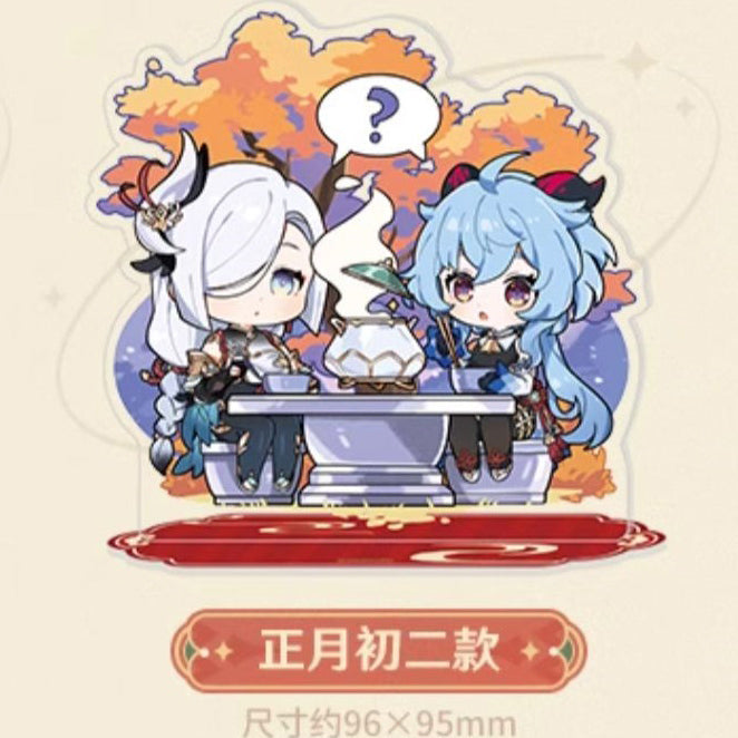 Genshin Impact The Exquisite Night Chimes Character Chibi Acrylic Standees