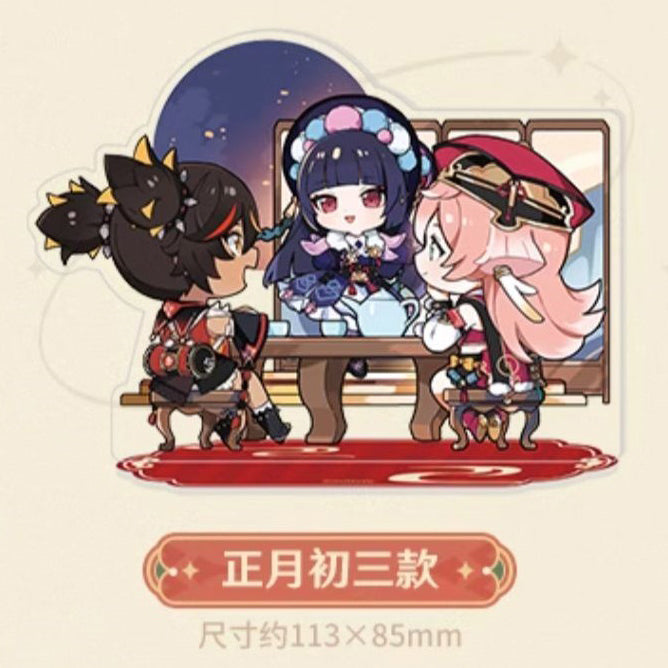 Genshin Impact The Exquisite Night Chimes Character Chibi Acrylic Standees