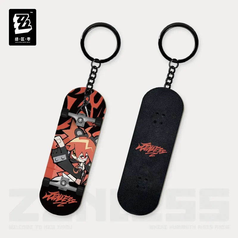 Zenless Zone Zero - New Eridu Series Chibi Finger Skateboard Keychain : Belobog Heavy Industries
