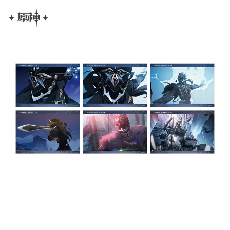 Pre-Order Genshin Impact - Memorise Of This Life Seires: Badge Collection Card Set Bookmark Set
