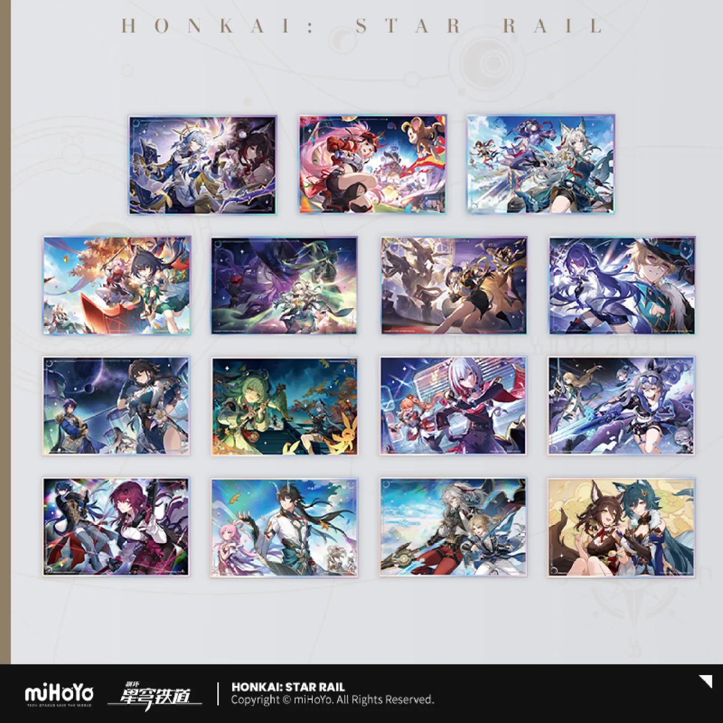 Pre-Order Honkai: Star Rail - Interstellar Journey Series Acrylic Shikishi