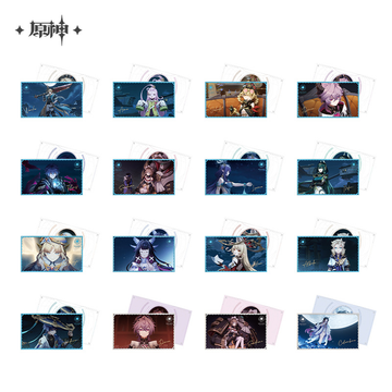 Pre-Order Genshin Impact - Moonlit Ballad of the Night Series Collection Card Set Blind Box