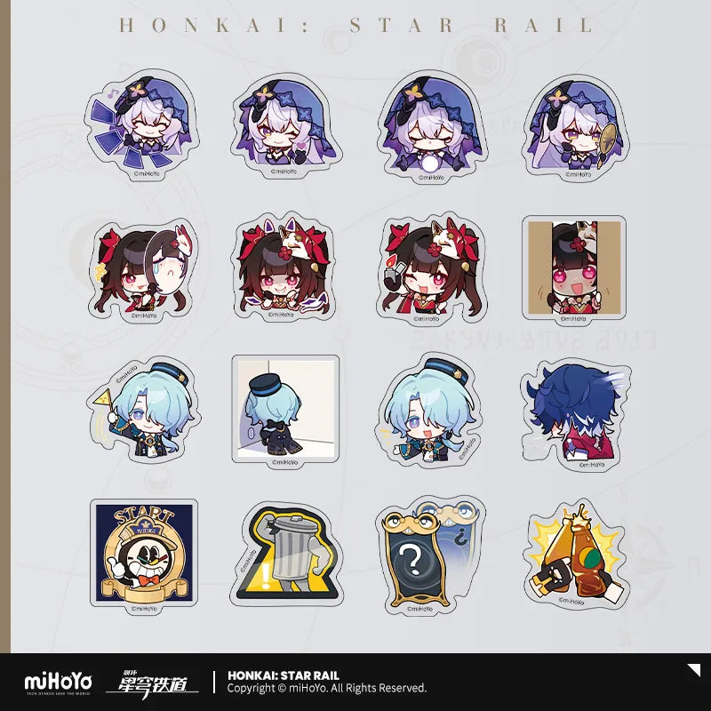 Honkai: Star Rail - Pom-Pom Gallery Chibi Sticker Pack