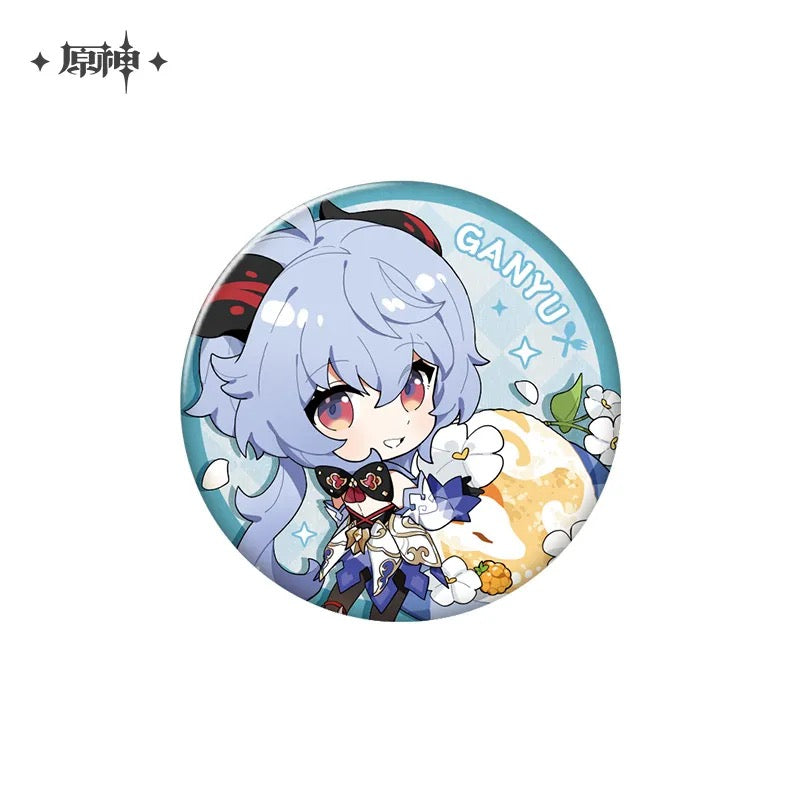 Genshin Impact Delicious Party Character Chibi Badges