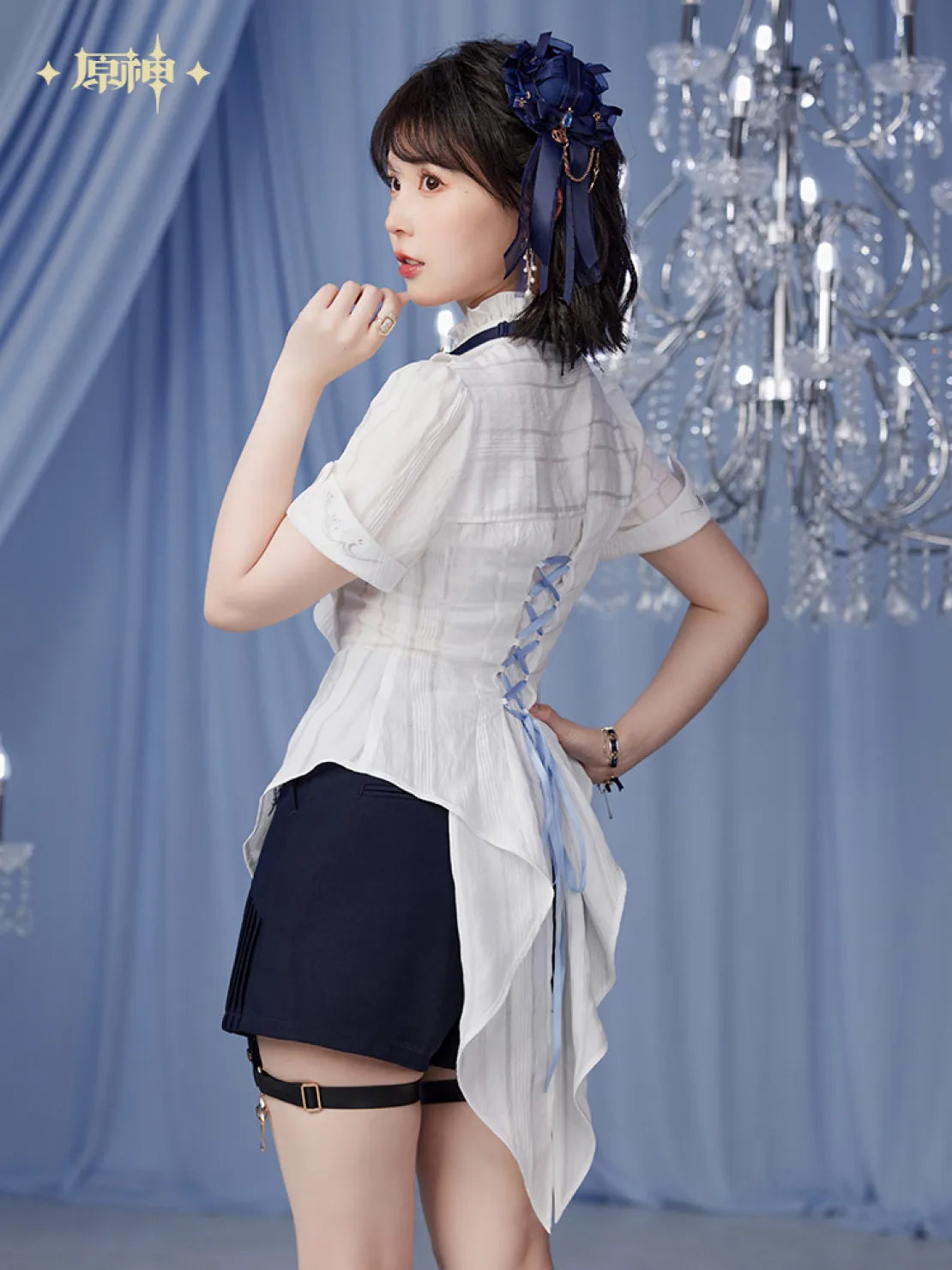 Pre-Order Genshin Impact - Furina Impression Series Short-Sleeve Waisted Blouse