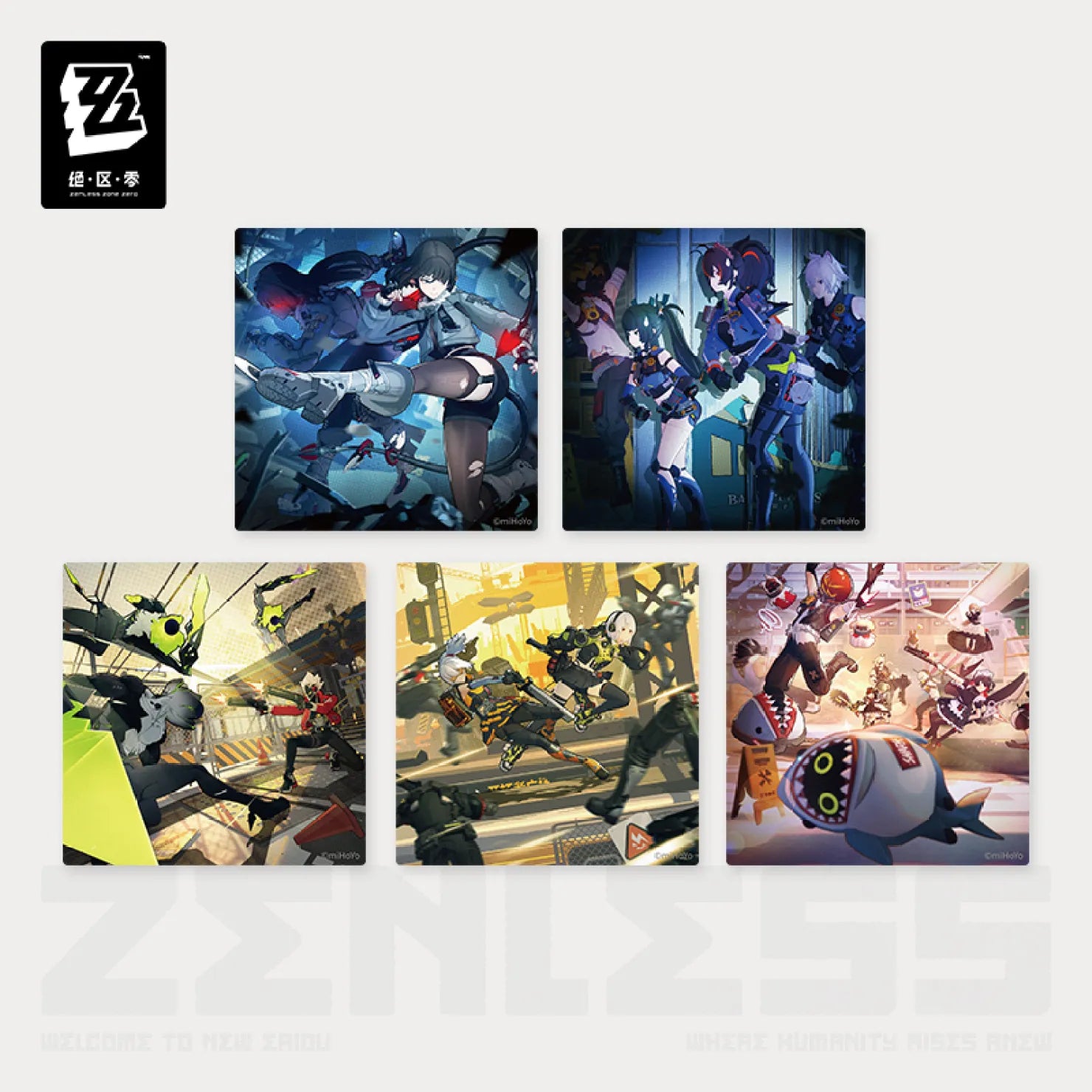 Pre-Order Zenless Zone Zero - New Eridu Series Image Collectible Transparent Card Set Vol.2
