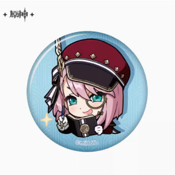Genshin Impact Fontaine Character Chibi Badges