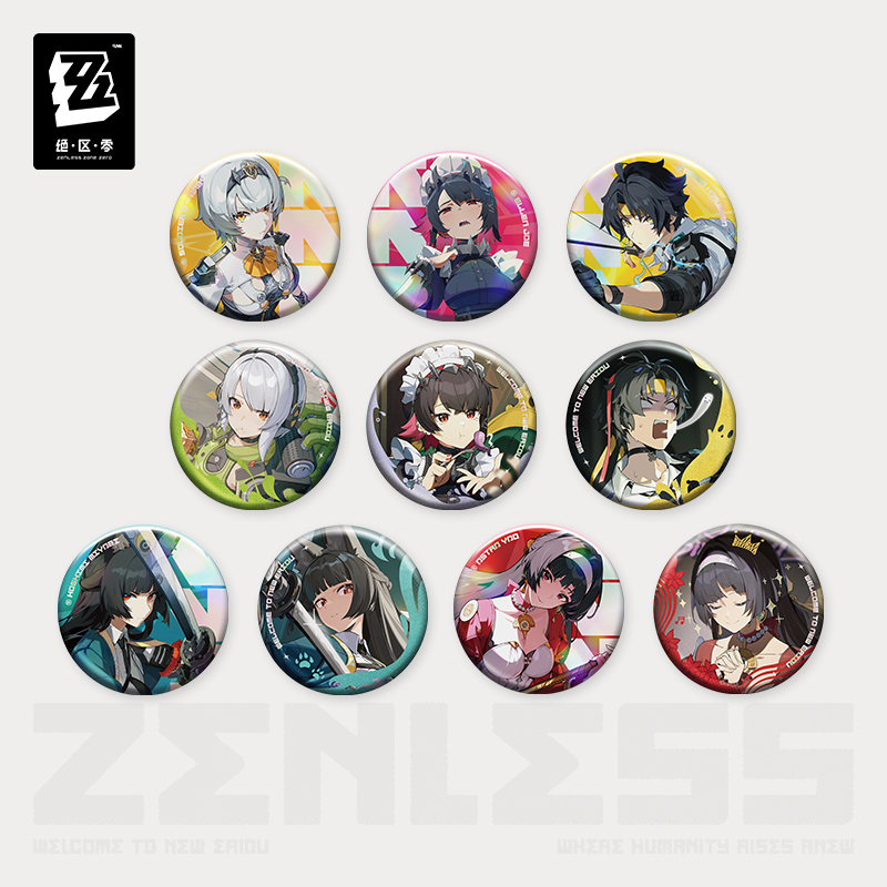 Pre-Order Zenless Zone Zero - Inter-Knot Series Tinplate Badge Blind Box Vol.1
