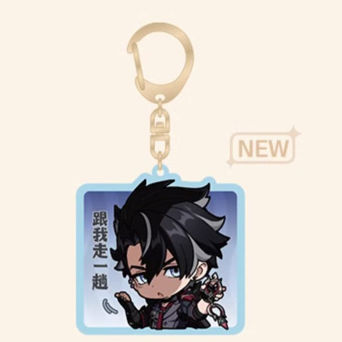Genshin Impact Fontaine Character Chibi Keychains
