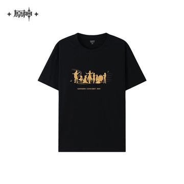 Genshin Concert 2023 Melodies of an Endless Journey Gold Stamp T-shirt