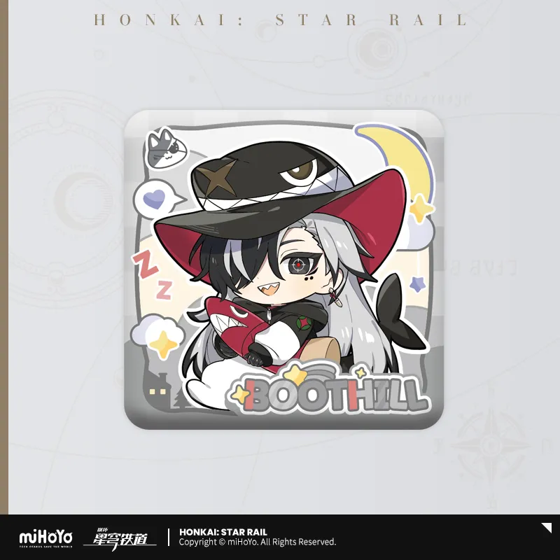 Pre-Order Honkai: Star Rail - Boys' Dormitory Series Chibi Character Square Badge