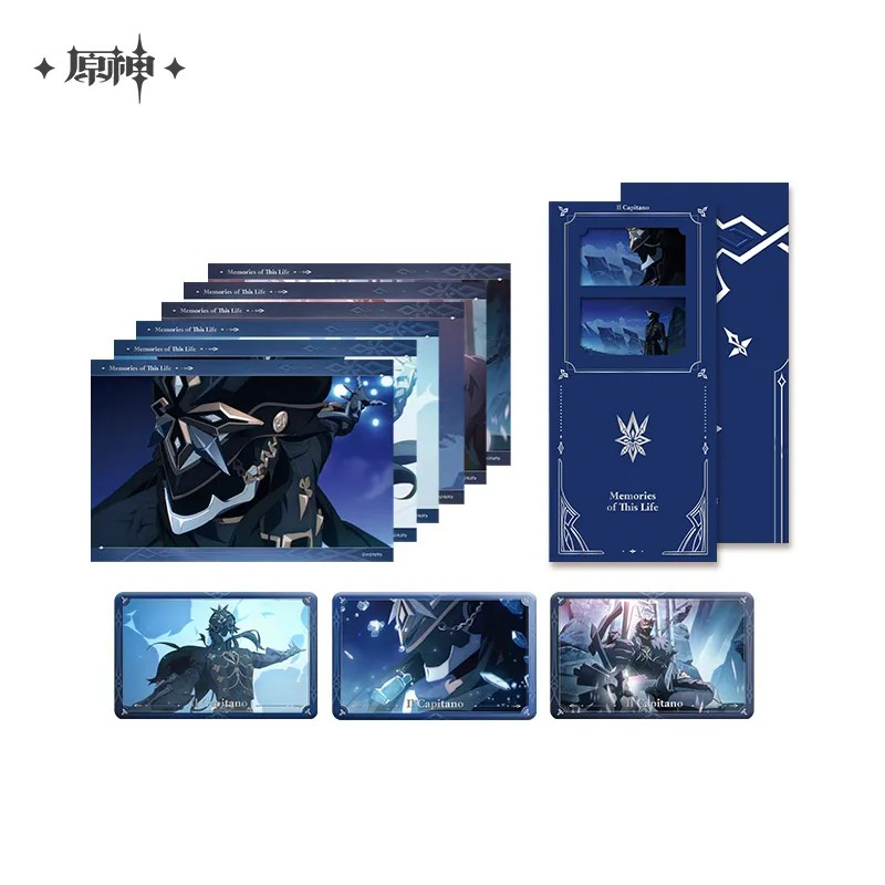Pre-Order Genshin Impact - Memorise Of This Life Seires: Badge Collection Card Set Bookmark Set