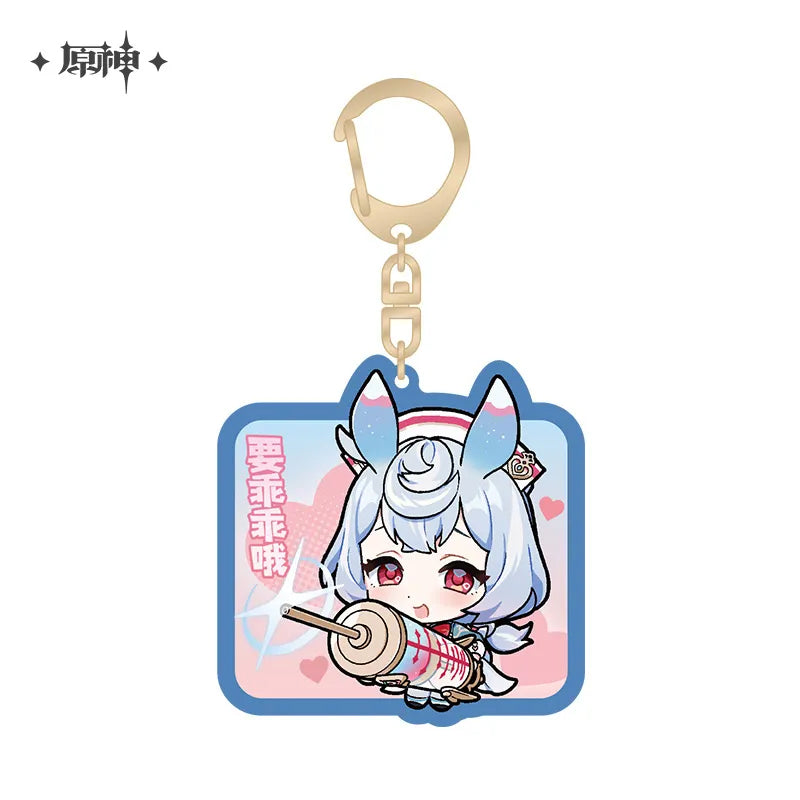 Genshin Impact Fontaine Character Chibi Keychains