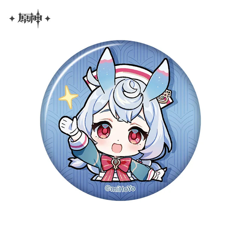 Genshin Impact Fontaine Character Chibi Badges