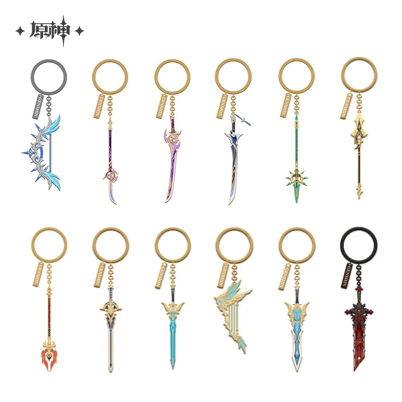 Genshin Impact Epitome Invocation Weapons Keychains