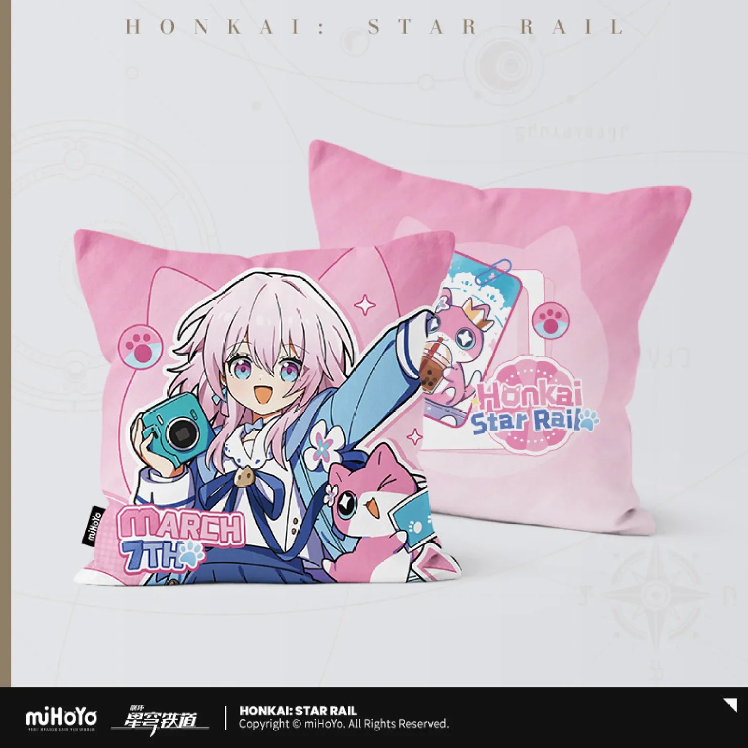 Honkai: Star Rail - Little Cat Series Square Pillow