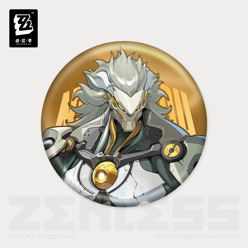 Pre-Order Zenless Zone Zero - Standing Design Series Tinplate Badge: Krampus Compliance Authority